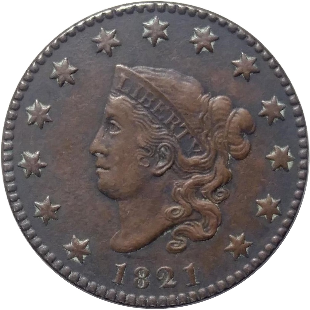 1821-Coronet-Head-Large-Cent-#4